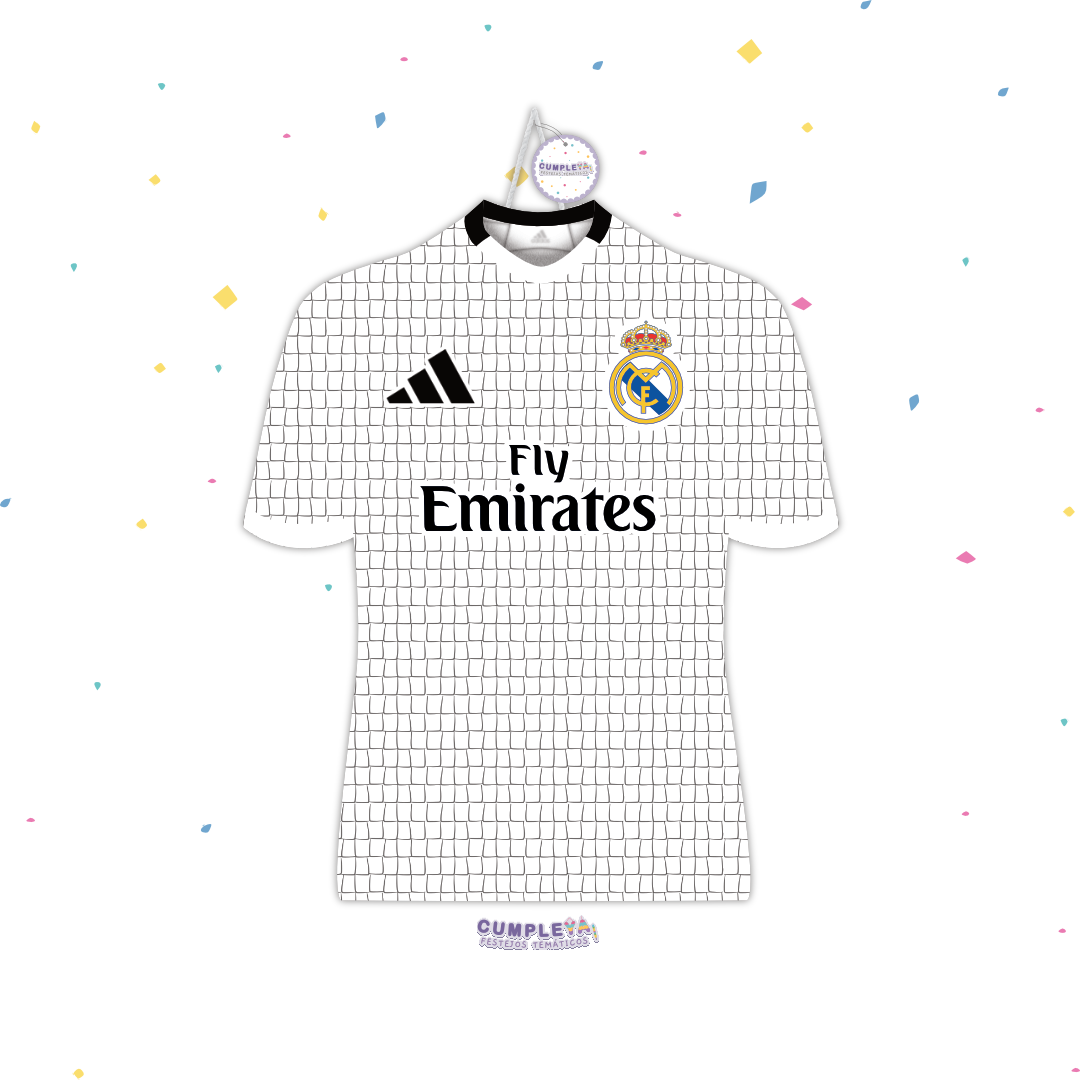 PIÑATA CAMISA REAL MADRID 60CM PREMIUM