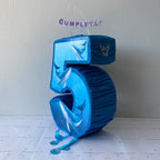 PIÑATA 40 CM NUMERO 5 CON BALLENA