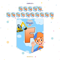 BANDERIN FELIZ CUMPLEAÑOS BLIPPI NIÑO