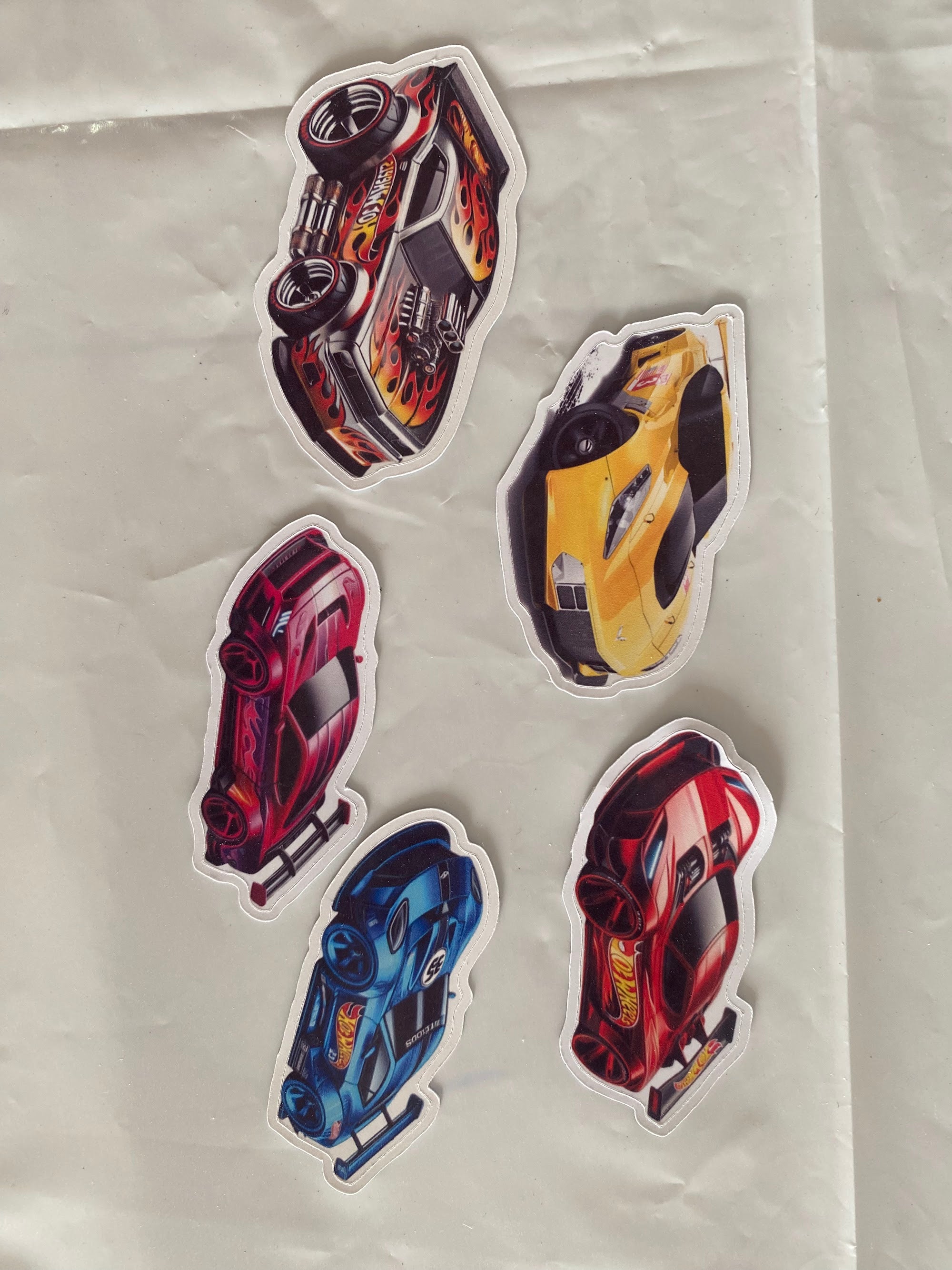 STICKER HOT WHEELS CIRCULARES 5X5CM 30U TEMÁTICO