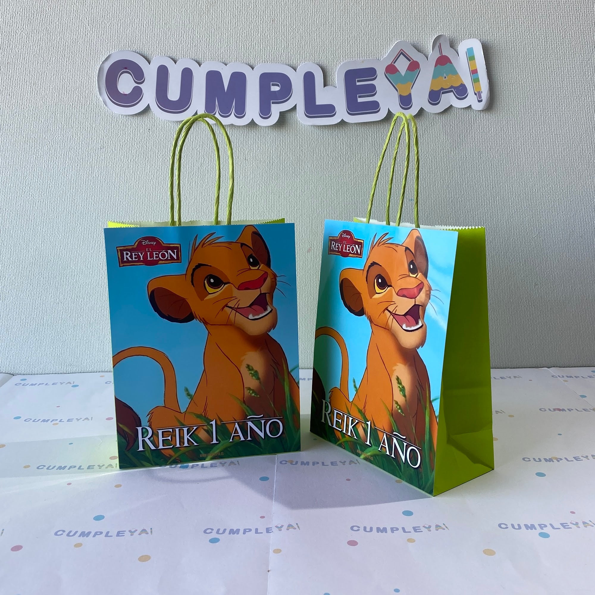 BOLSA SORPRESA REY LEÓN PERSONALIZADO 16X21X8CM