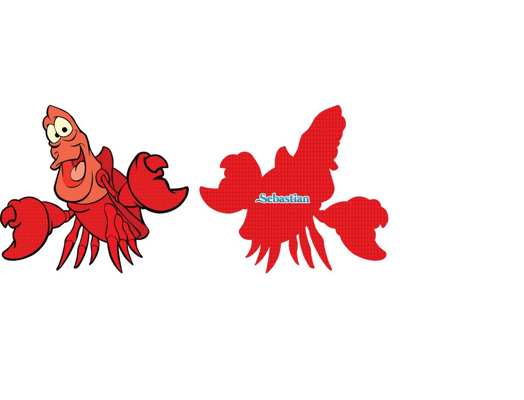 PIÑATA CANGREJO SEBASTIAN 40CM PREMIUM