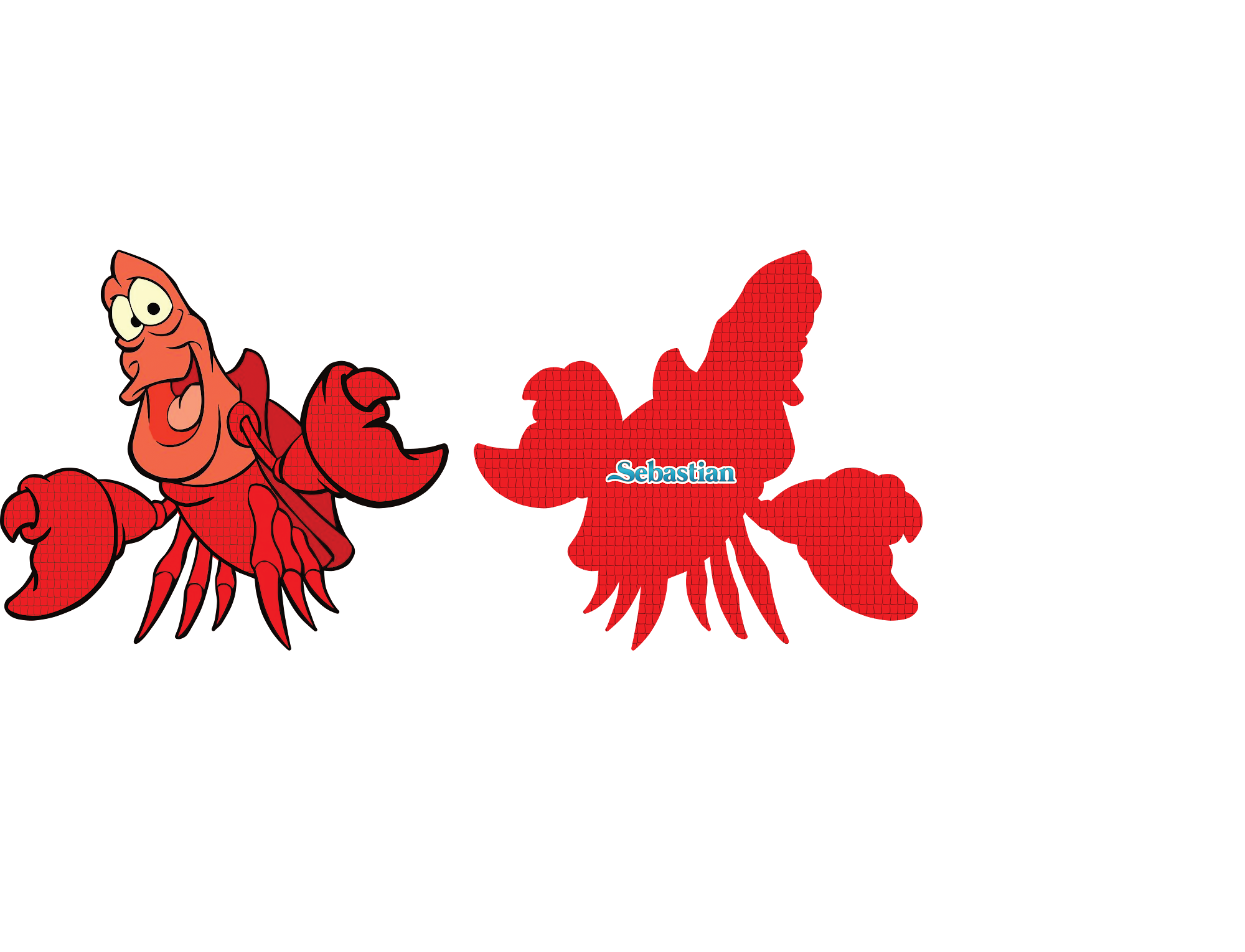 PIÑATA CANGREJO SEBASTIAN 40CM PREMIUM