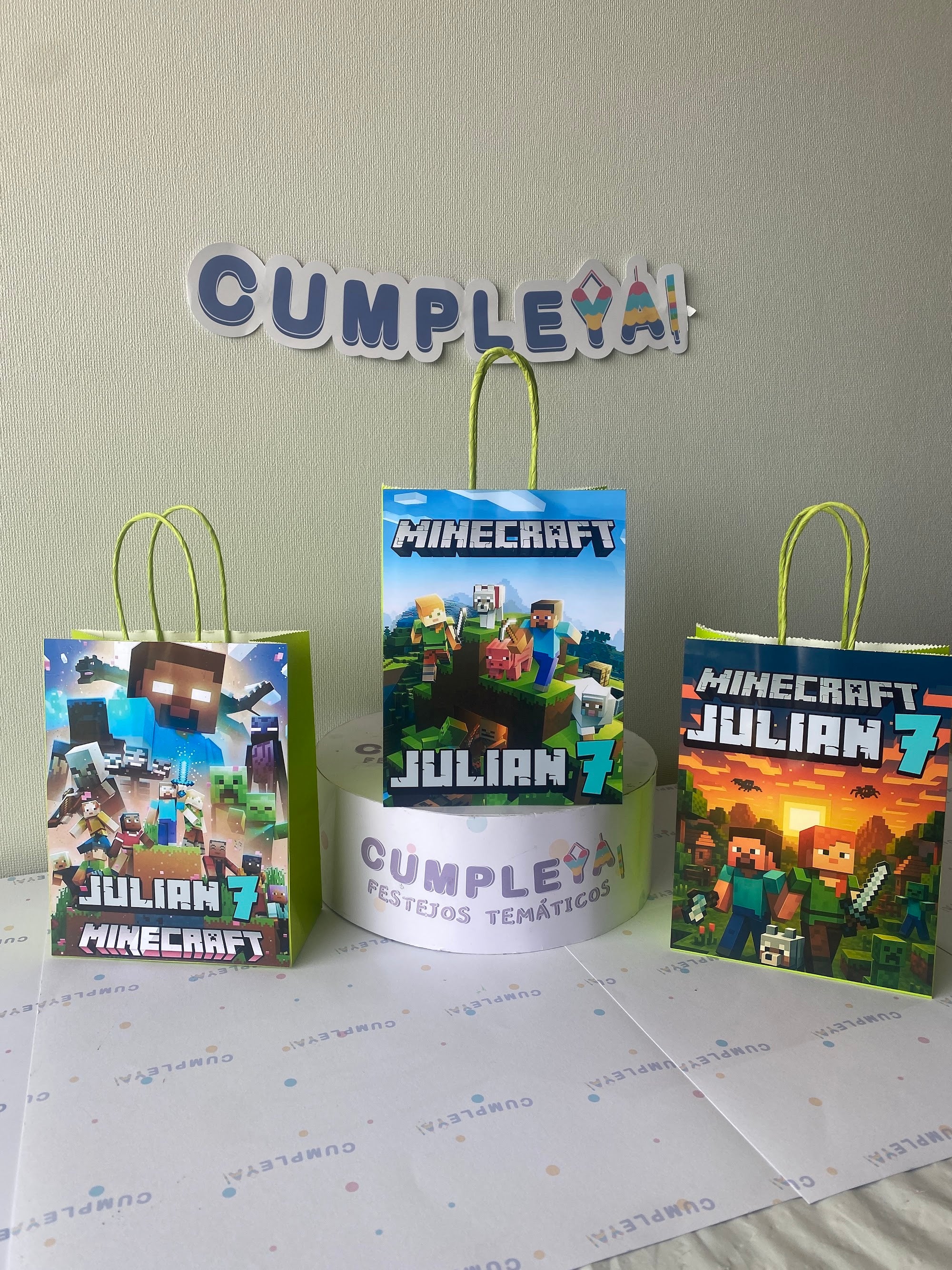 BOLSA SORPRESA 16 × 21 × 8 CM MINECRAFT