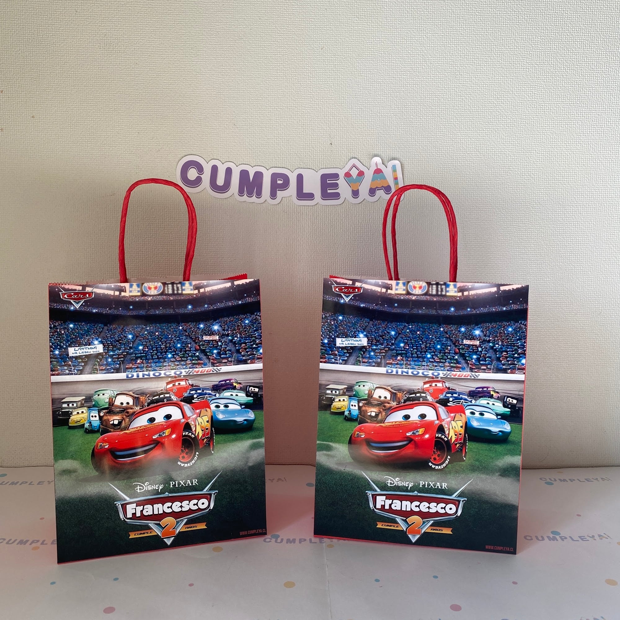 BOLSA SORPRESA 16 × 21 × 8 CM CARS
