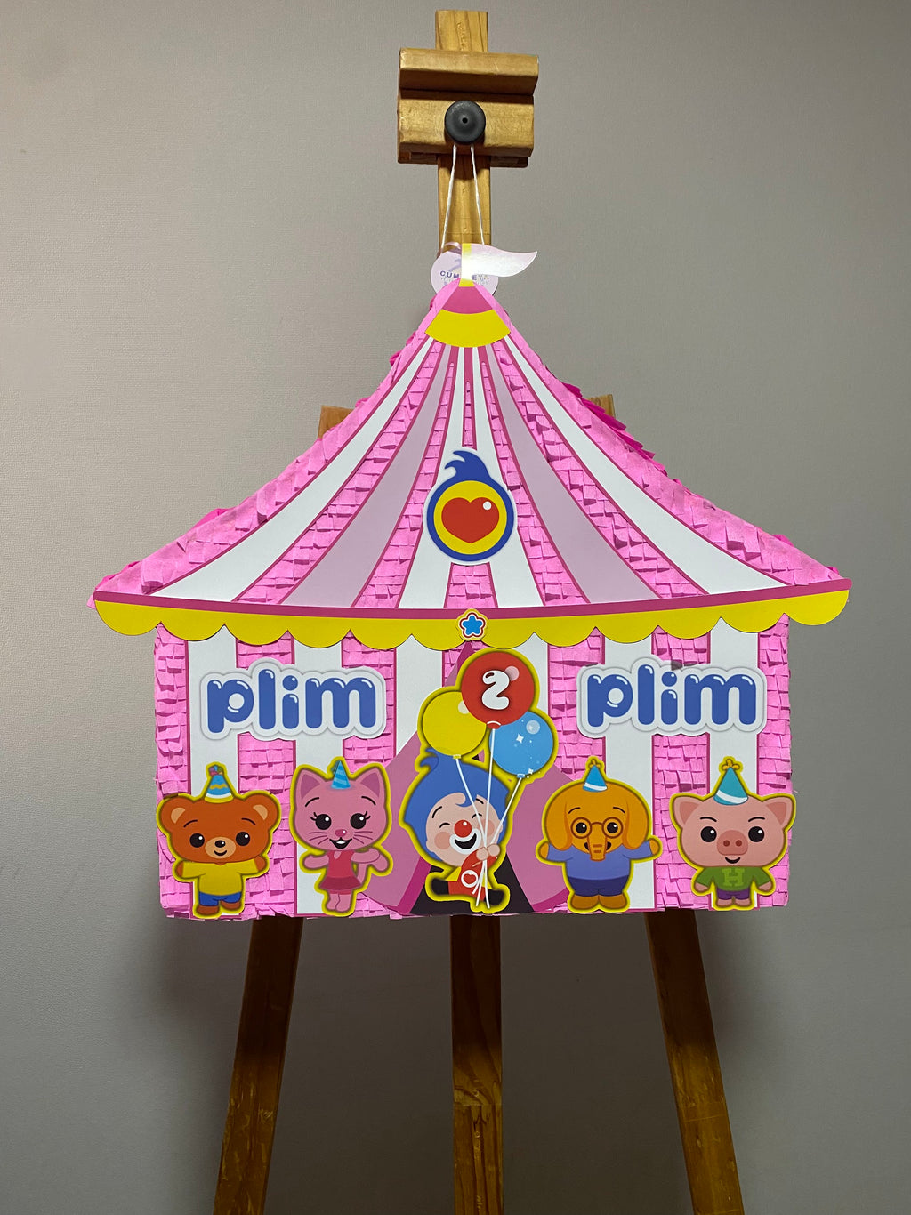 PIÑATA CIRCO PLIM PLIM 40CM PREMIUM