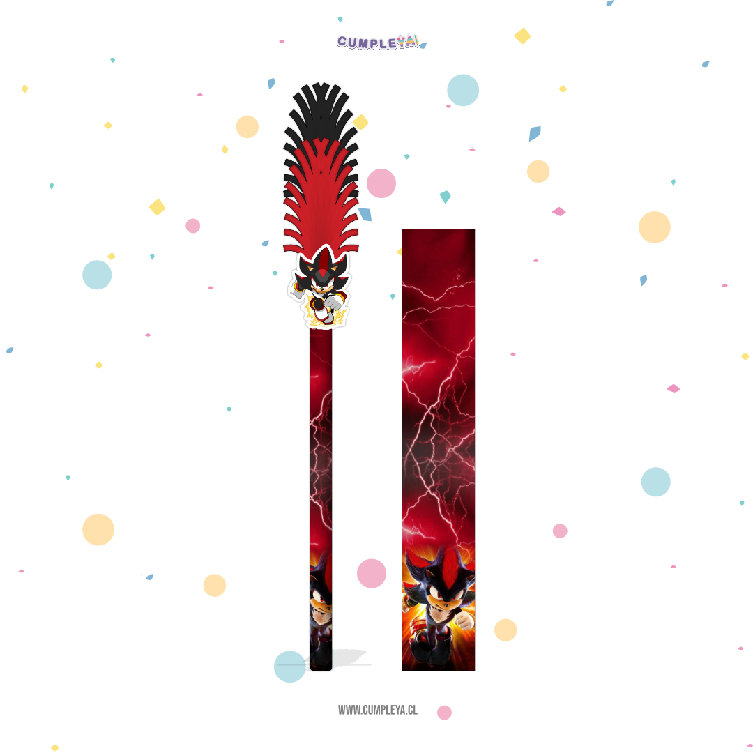 BASTÓN SHADOW DE SONIC PARA PIÑATA