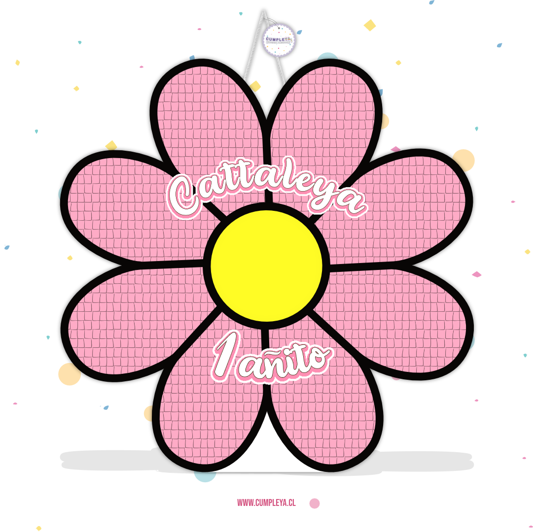 PIÑATA MARGARITA ROSADA 40CM PREMIUM