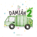 PIÑATA 40 CM CAMION DE BASURA