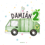 PIÑATA 40 CM CAMION DE BASURA