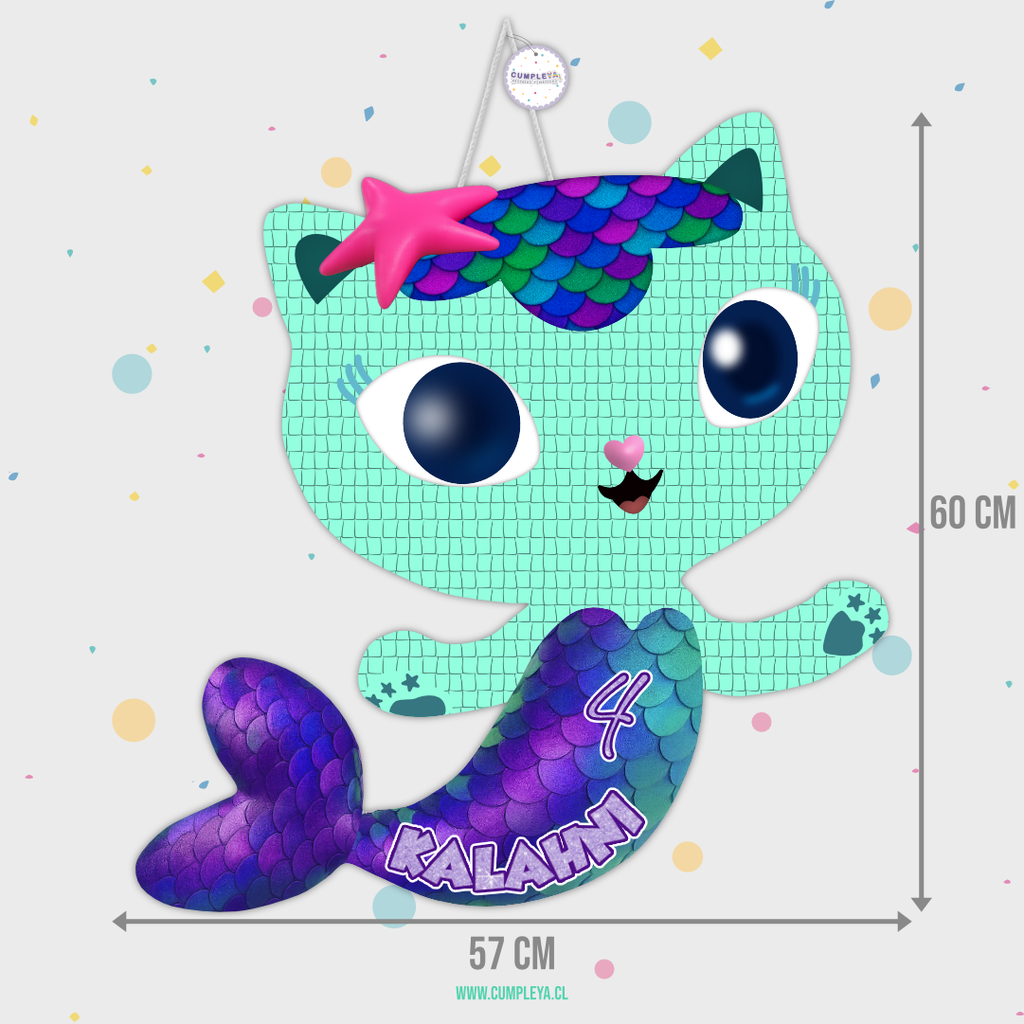 PIÑATA MERCAT 60CM PREMIUM
