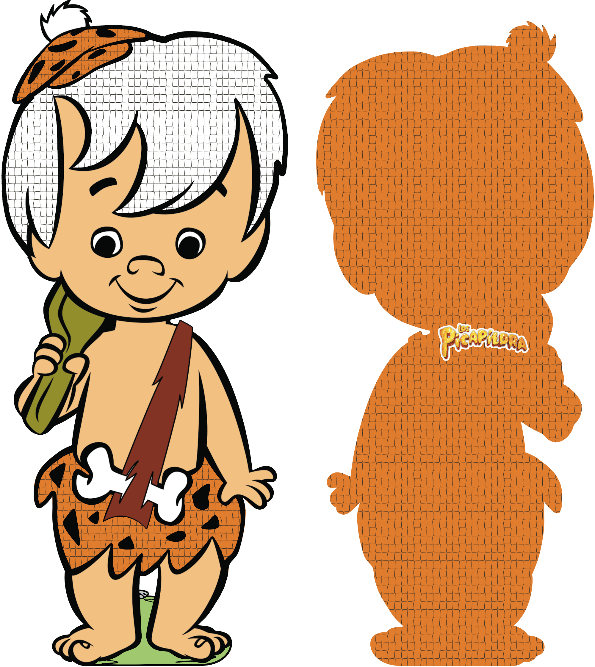 PIÑATA BAM BAM DE PICAPIEDRAS 60CM PREMIUM