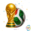 PIÑATA 60 CM COPA DEL MUNDO Y BALON 2026