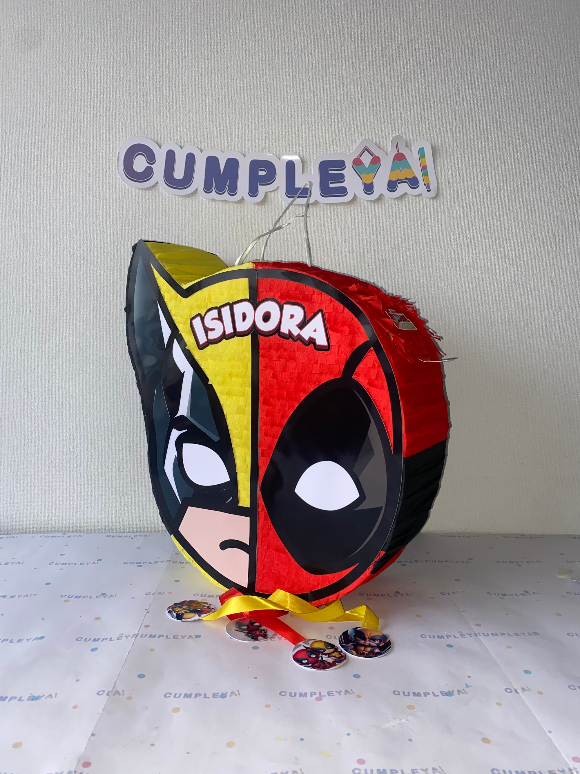 PIÑATA WOLVERINE Y DEADPOOL 40CM PREMIUM