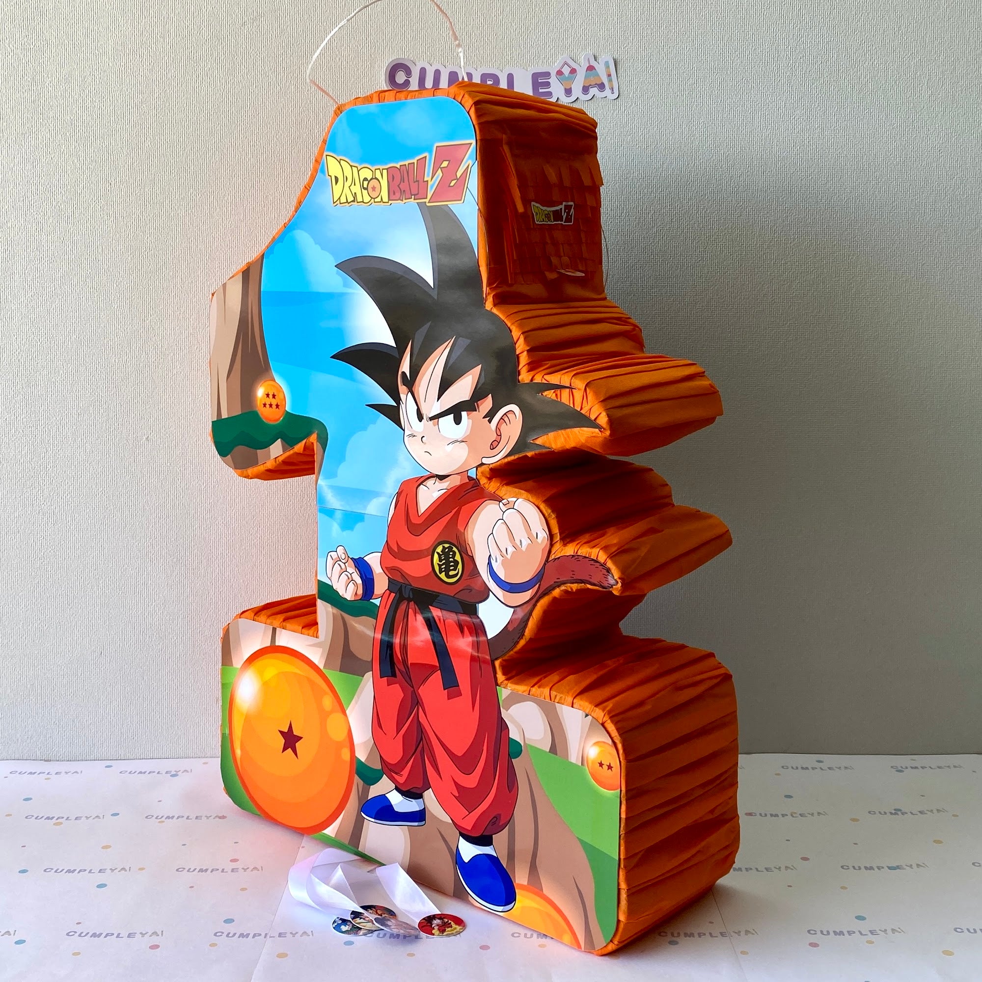 PIÑATA 60 CM XL NUMERO 1 GOKU NIÑO