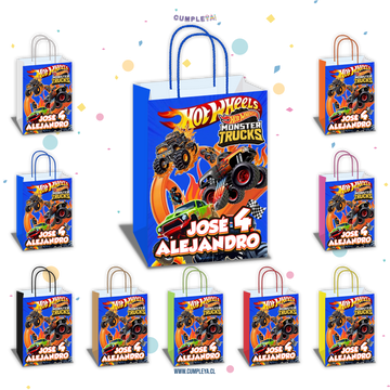 BOLSA SORPRESA 16 × 21 × 8 CM MONSTER TRUCK