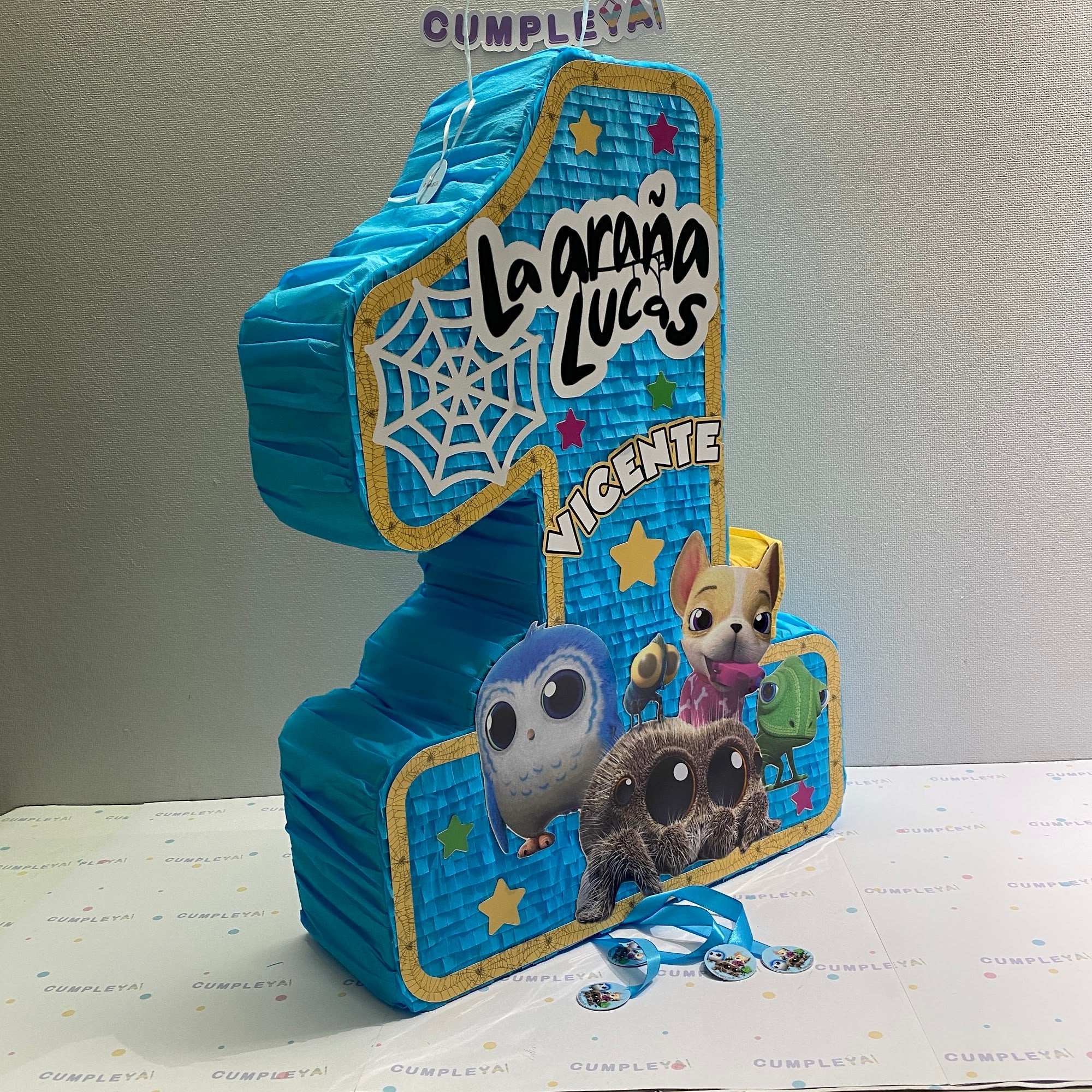 PIÑATA NUMERO UNO LA ARAÑA LUCAS 60CM PREMIUM