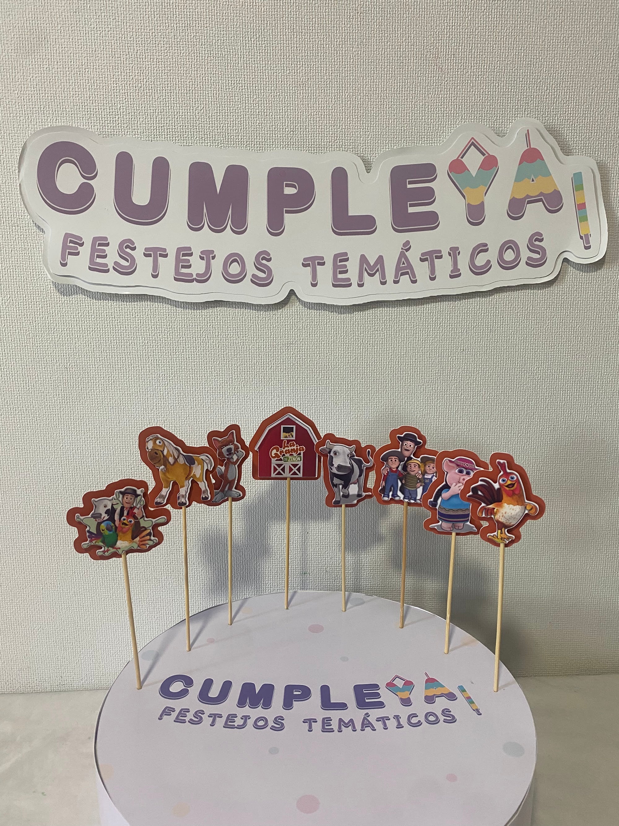 TOPPER LA GRANJA DE ZENON 6CM SET 8U