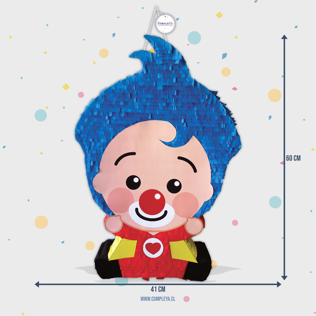 PIÑATA PAYASO PLIM PLIM SENTADO 60CM PREMIUM