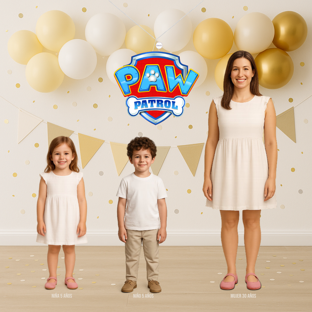 PIÑATA LOGO PAW PATROL 60CM PREMIUM
