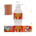 STICKER PARA BOTELLA 12 U TOM Y JERRY