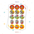 30 STICKER CIRCULARES 5 X 5 CM TOM Y JERRY