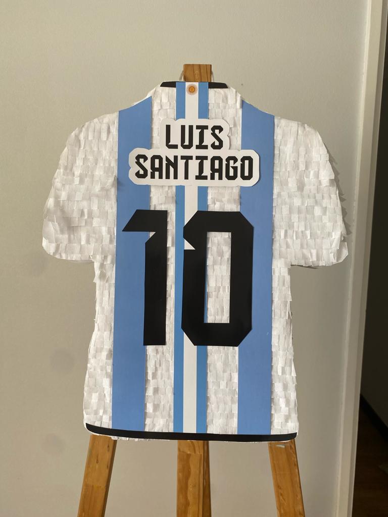 PIÑATA CAMISA ARGENTINA MESSI 40CM PREMIUM