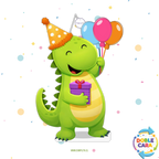 PIÑATA 40 CM DINOSAURIO CON GORRITO