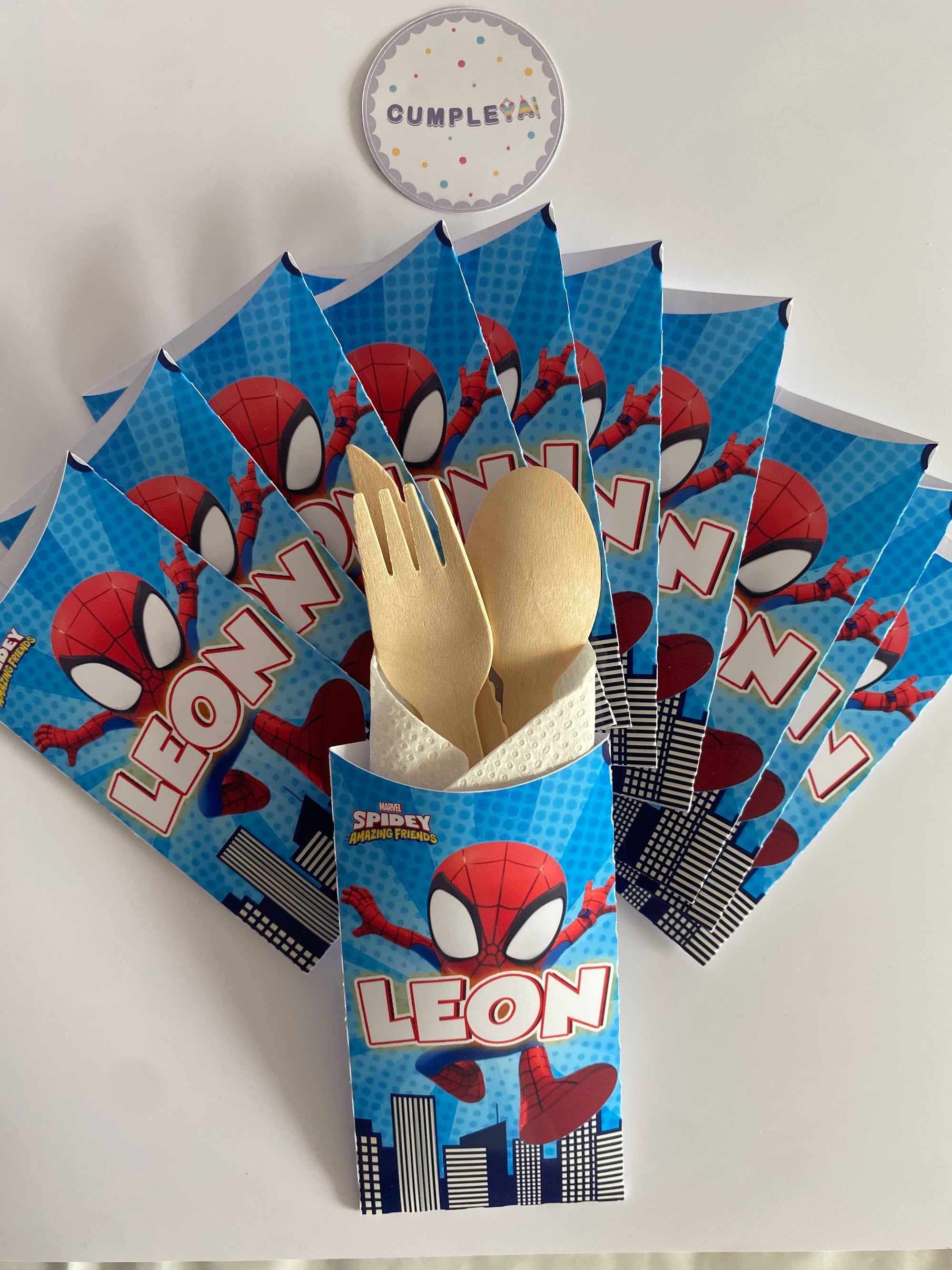 PORTA CUBIERTO SPIDEY 7X13CM TEMÁTICO