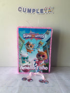 PIÑATA 40 CM RECTANGULAR SUPERGATITOS