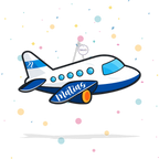 PIÑATA 60 CM AVION