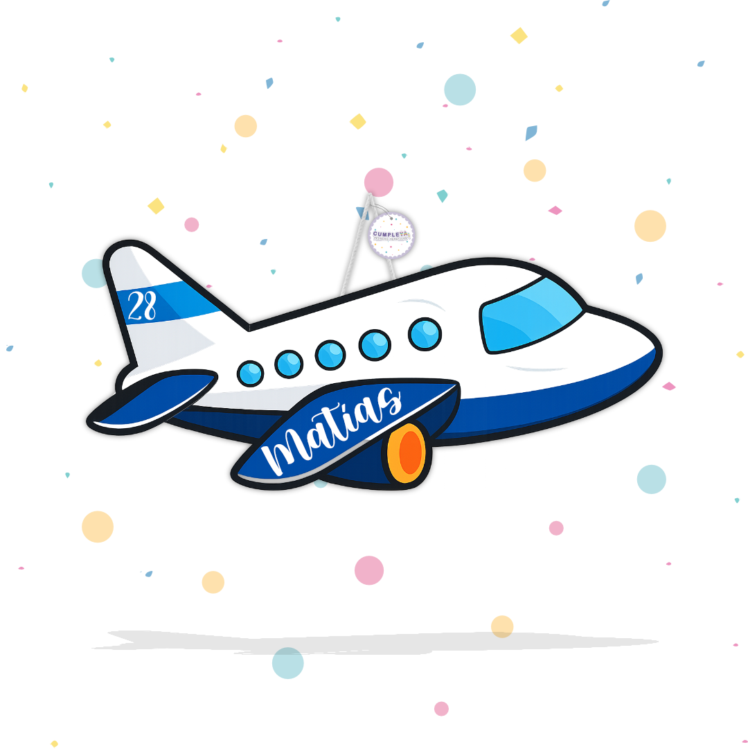 PIÑATA 60 CM AVION