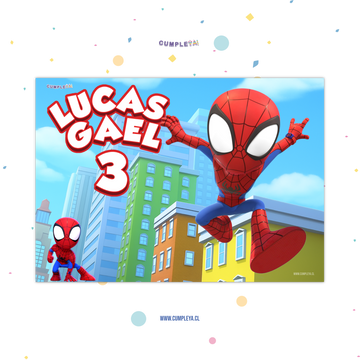 INDIVIDUALES DE PAPEL 12U SPIDEY