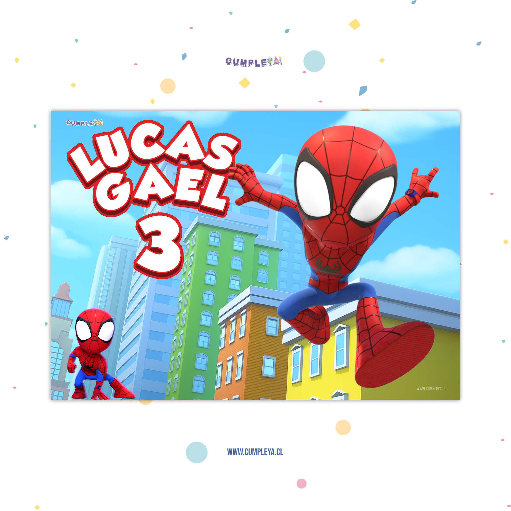 INDIVIDUALES SPIDEY PAPEL BRILLANTE 21X30CM