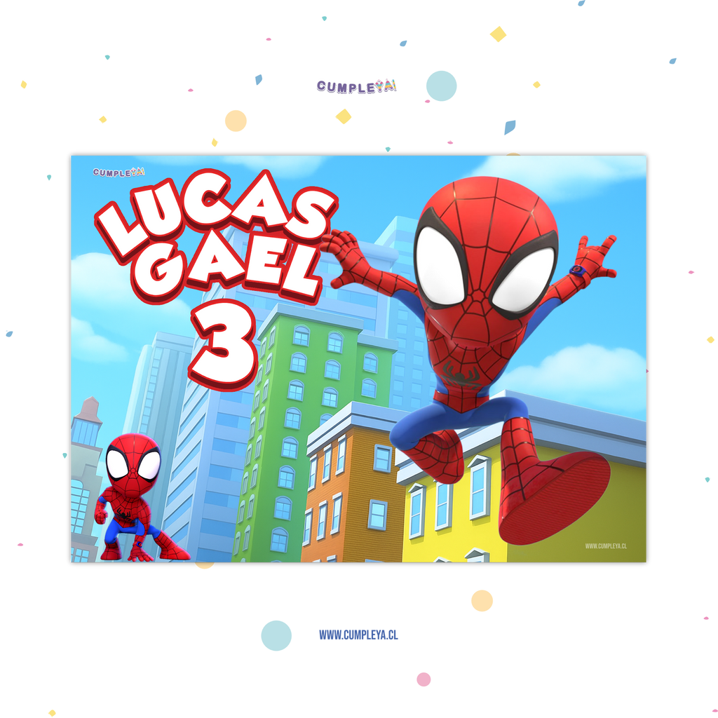 INDIVIDUALES SPIDEY PAPEL BRILLANTE 21X30CM TEMÁTICO