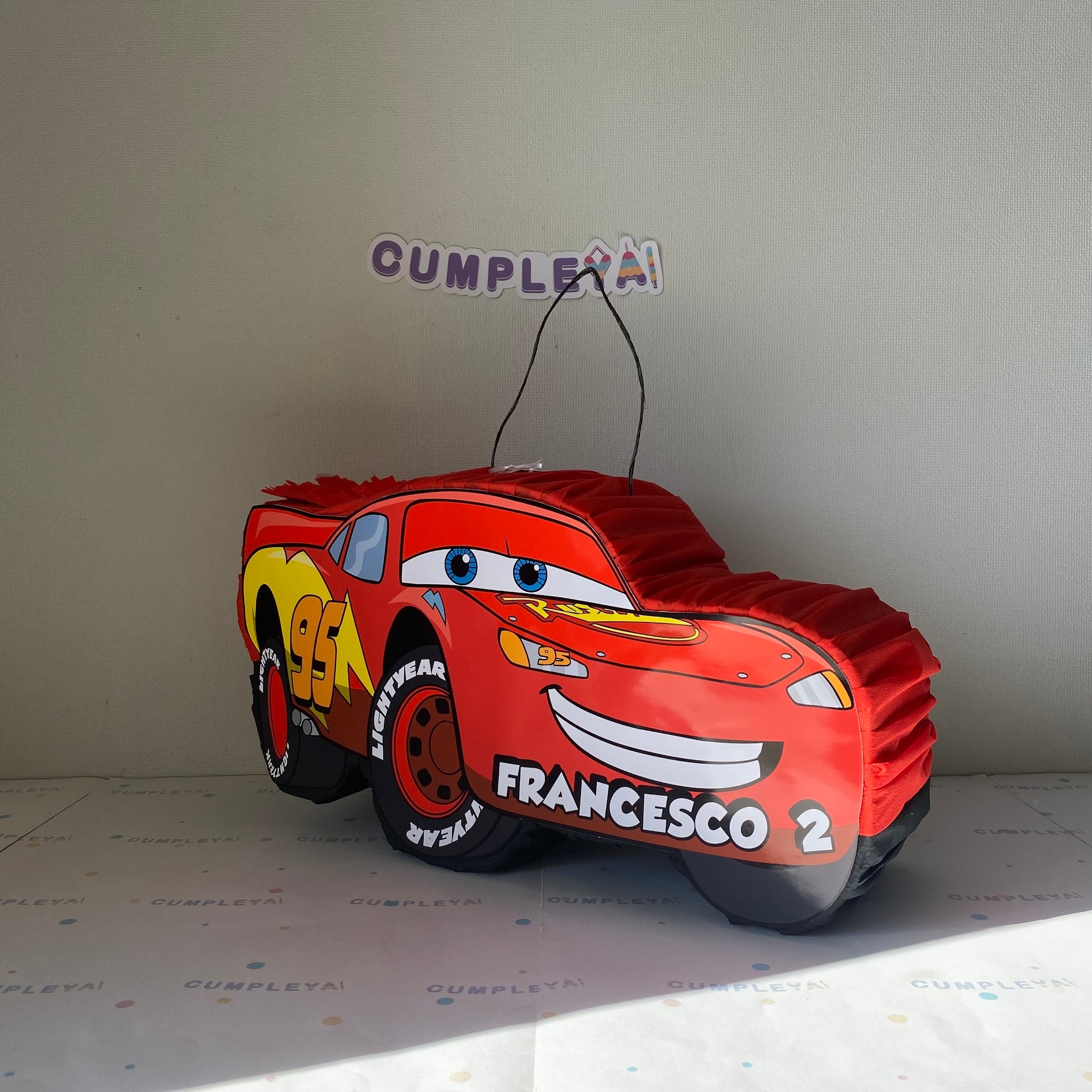 PIÑATA RAYO MCQUEEN 40CM FIGURA EXPRÉS