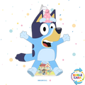 PIÑATA 60 CM XL BLUEY CON GORRITO
