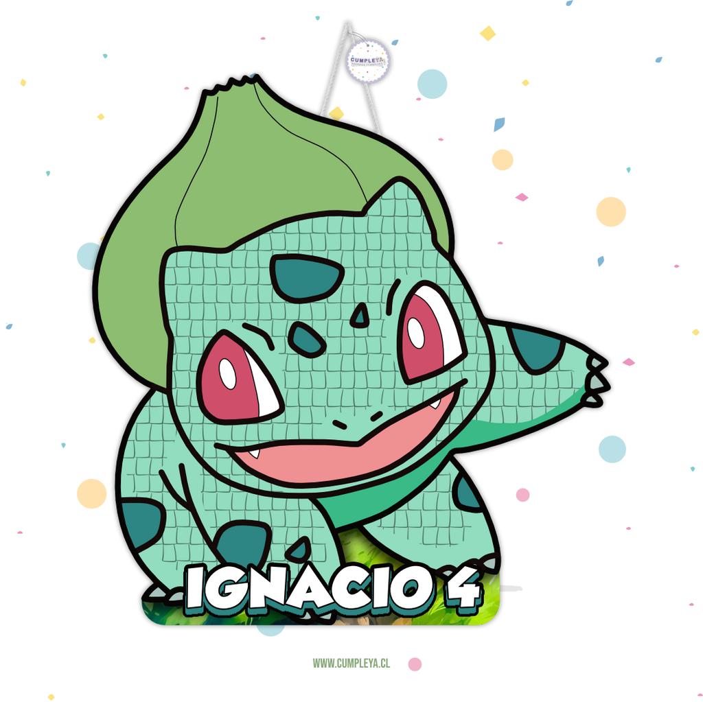 PIÑATA BULBASOUR 40CM PREMIUM