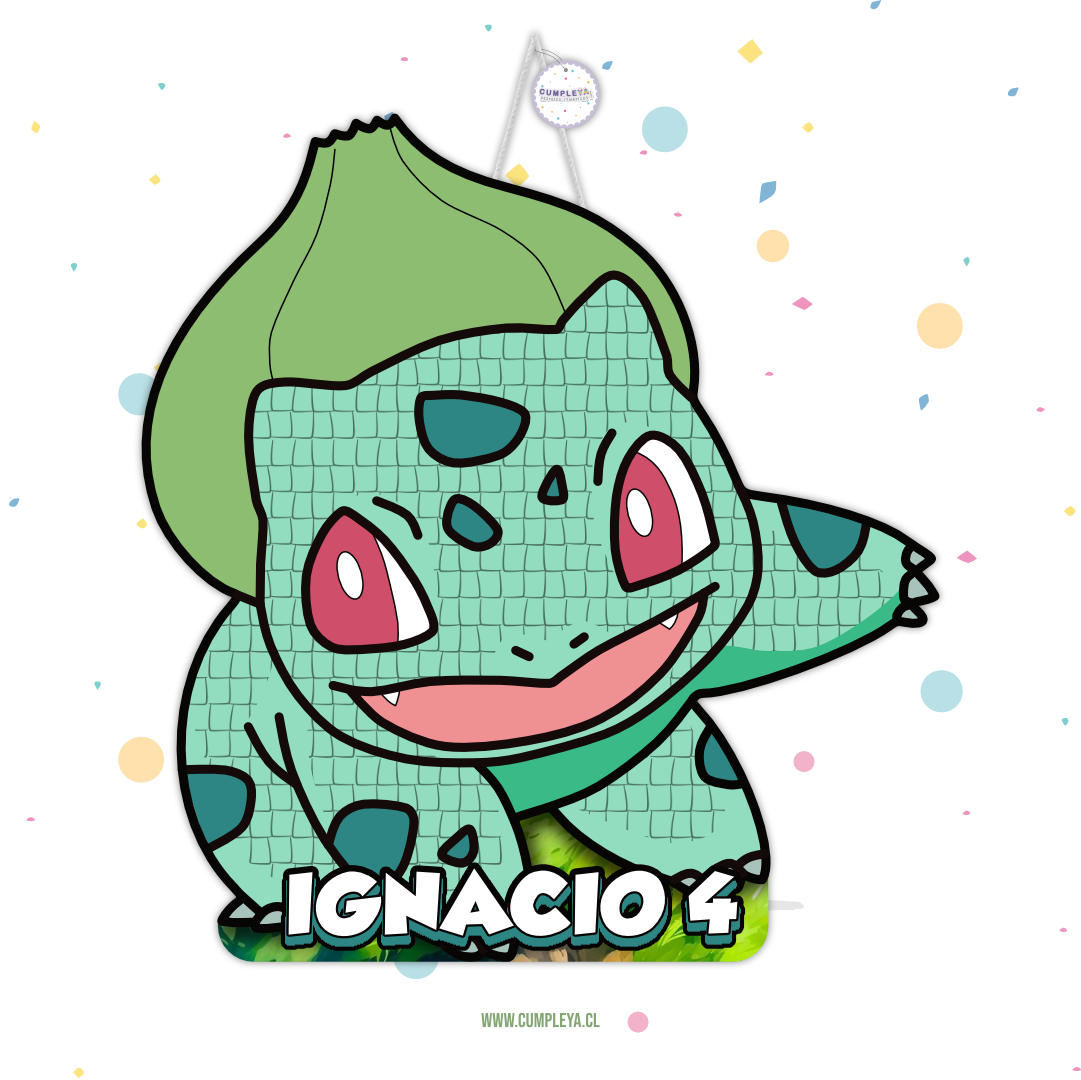 PIÑATA BULBASOUR 40CM PREMIUM