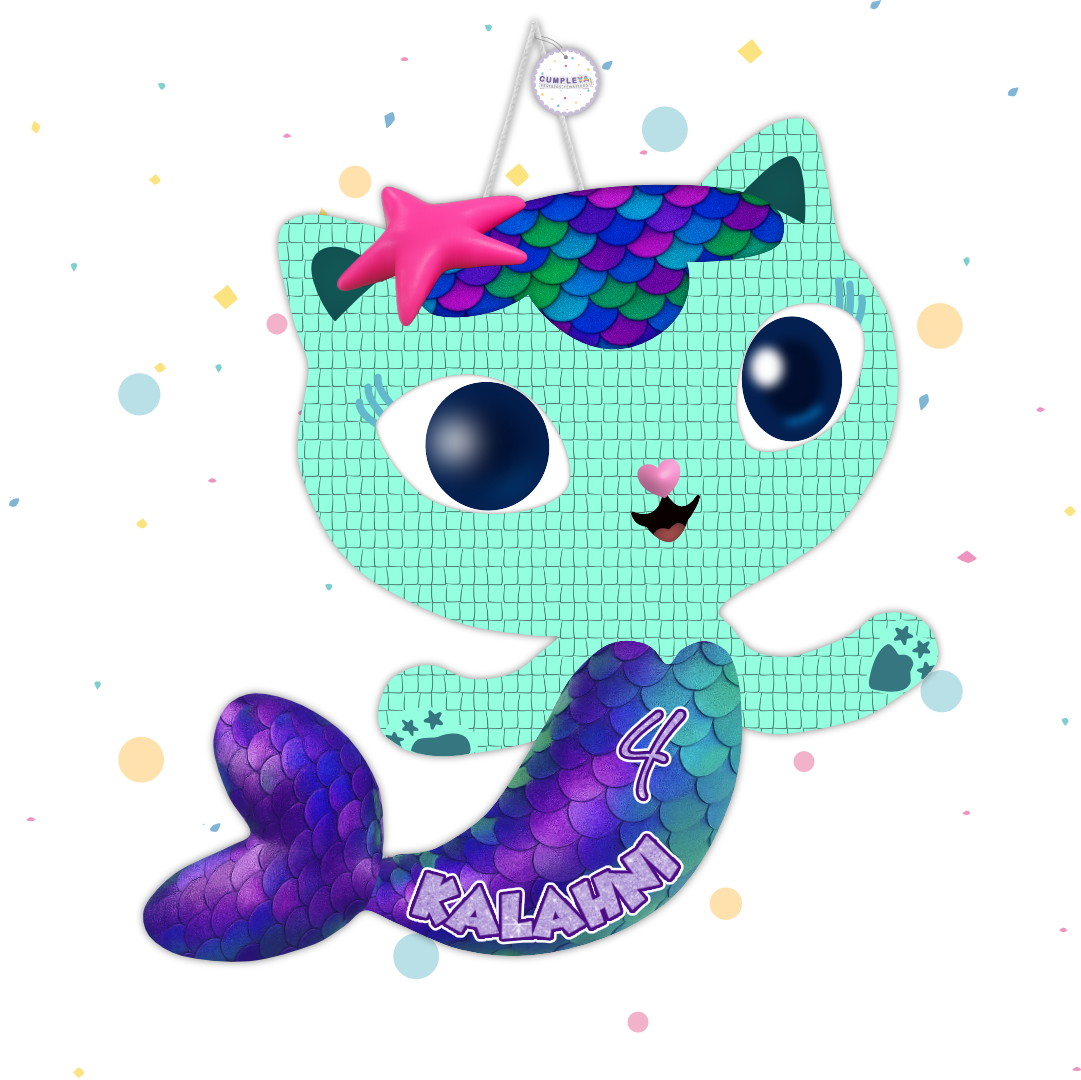 PIÑATA MERCAT 60CM PREMIUM