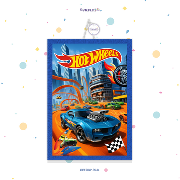 PIÑATA 40 CM RECTANGULAR HOT WHEELS
