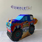 PIÑATA 60 CM MONSTER TRUCK AZUL