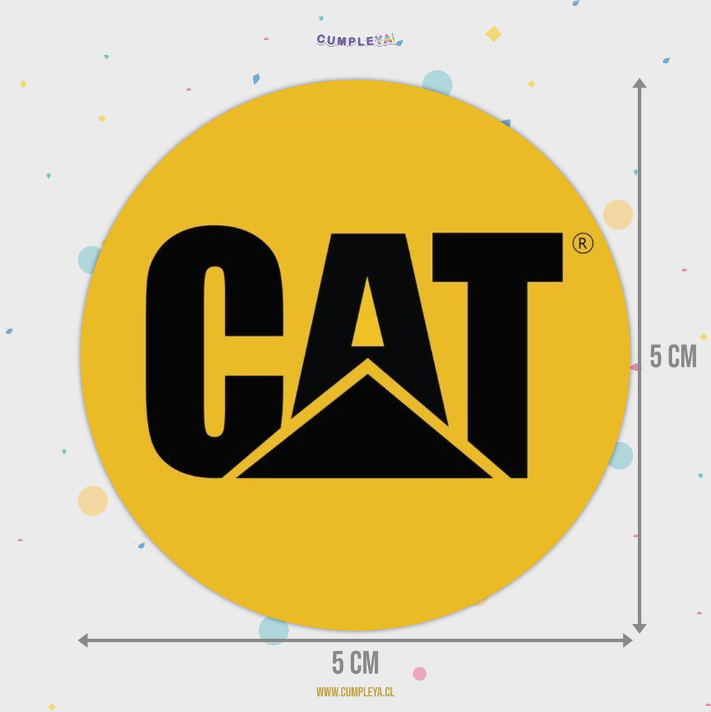 STICKER CAT CIRCULARES 5X5CM 30U TEMÁTICO