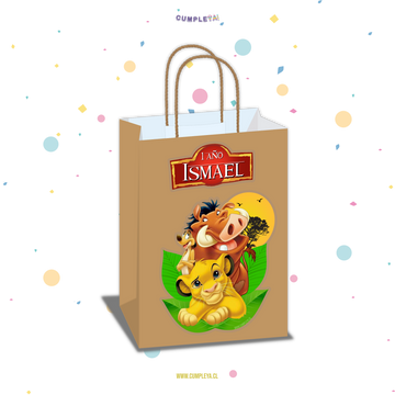 BOLSA SORPRESA 16 × 21 × 8 CM REY LEÓN
