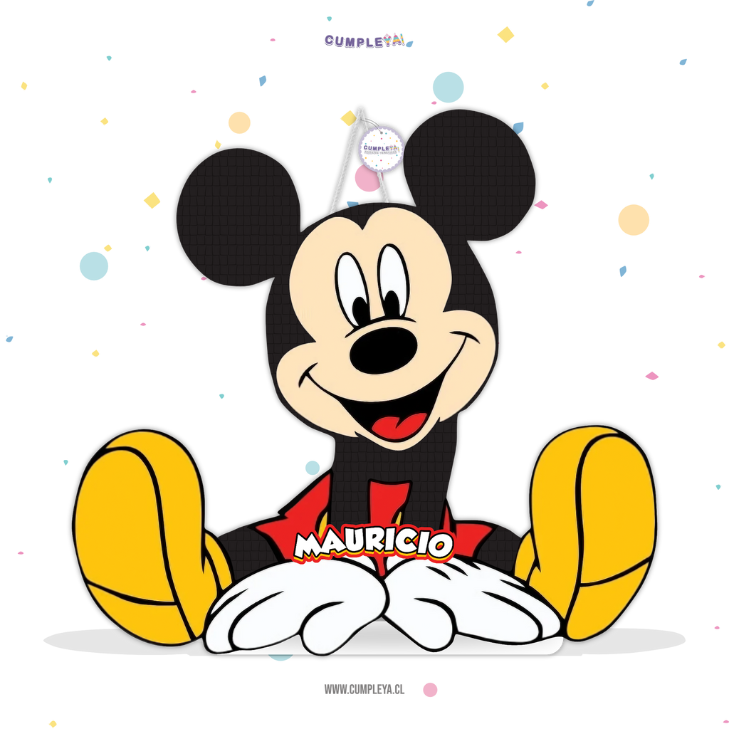 PIÑATA MICKEY SENTADO 60CM PREMIUM