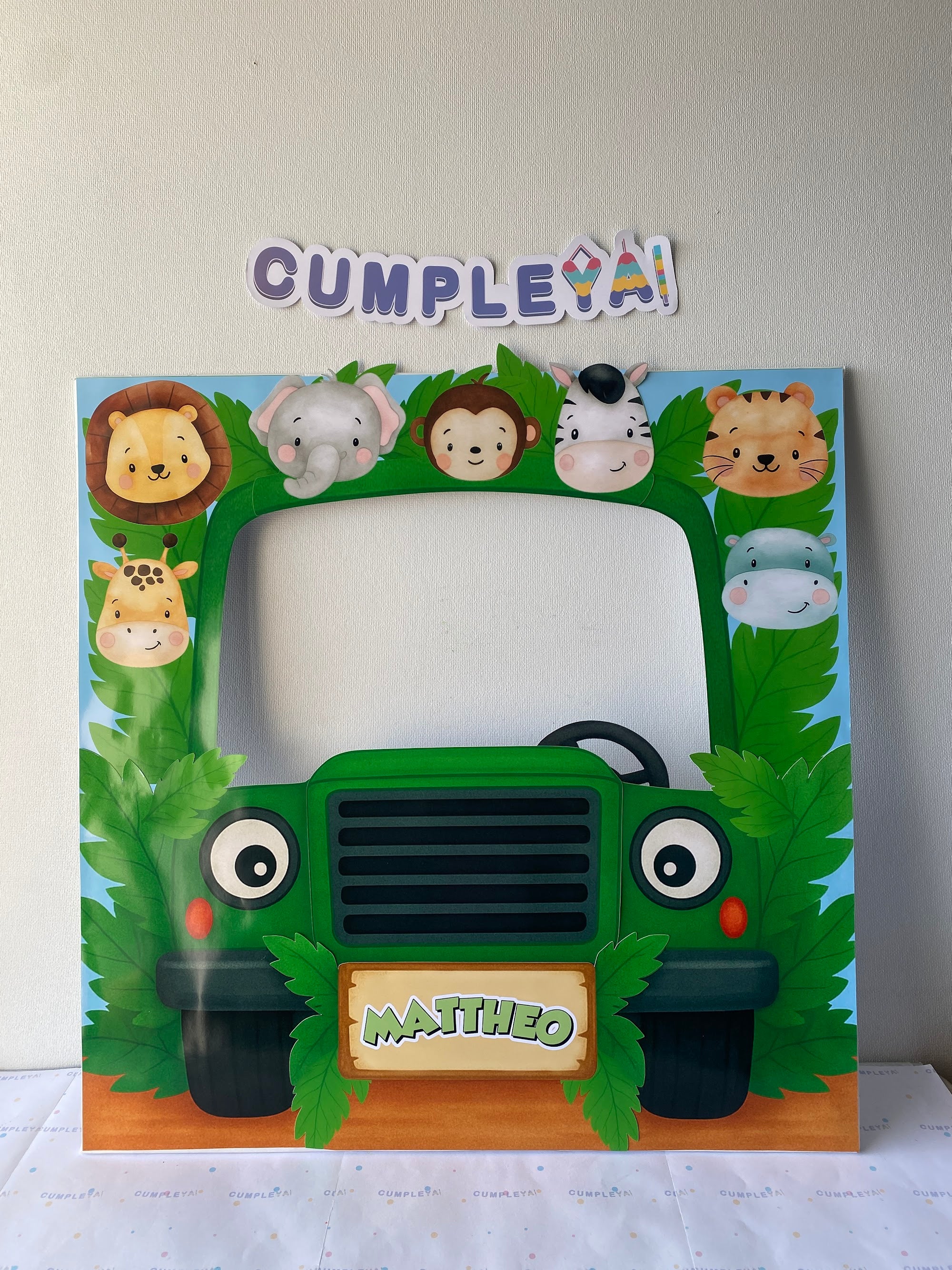 CUADRO SELFIE JEEP SAFARI 77X55CM