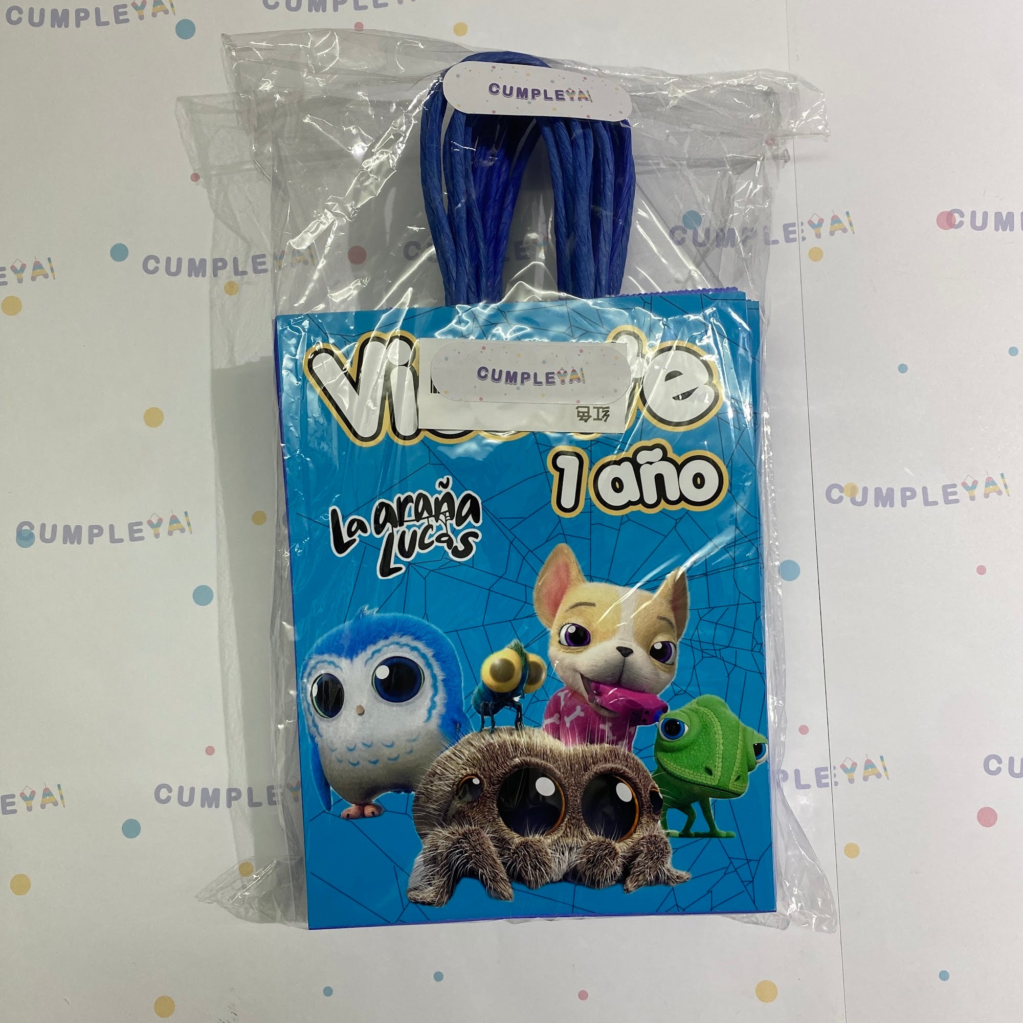 BOLSA SORPRESA LA ARAÑA LUCAS PERSONALIZADO 16X21X8CM