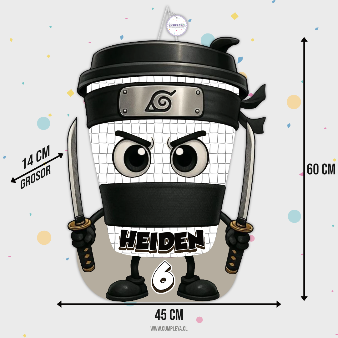 PIÑATA CAPUCHINO ASESINO 60CM PREMIUM