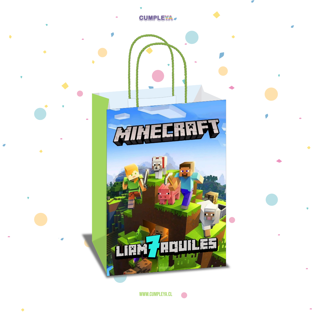 BOLSA SORPRESA 16 × 21 × 8 CM MINECRAFT