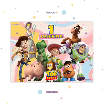 INDIVIDUALES DE PAPEL PACK 12U TOYS STORY ROSA